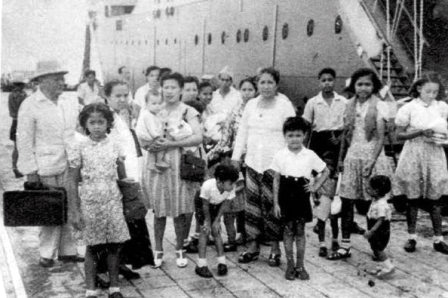 Arrival of the families at Tanjung Priok